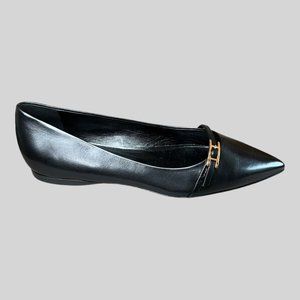 Hermes Laura calf leather ballet flats shoes EU 36 Made in Italy New